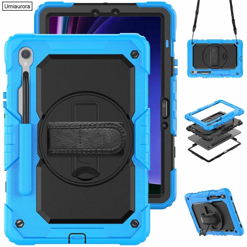 Étui Robuste pour Tablette Samsung Tab S11 S10 S9 FE Plus 13.1 12.4 Pouces S8 S7 A11 Étui Silicone Armure Support pour Enfants Housse antichoc Tab A11 A9 8.7Inch