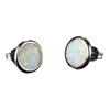Hot Sale White Opal Stud Earrings Round Earrings Simple Personality Jewelry Versatile