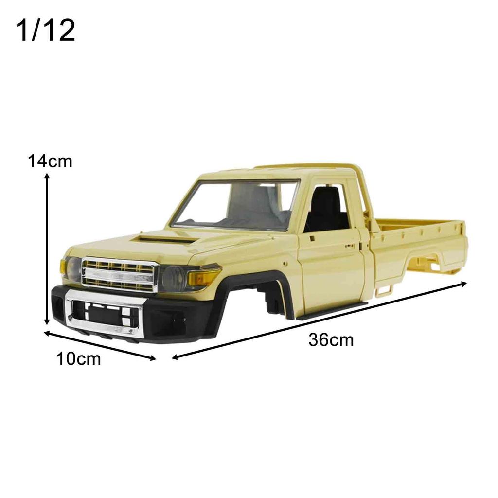 RC Trucks Body Shell Replacement Parts Durable Easy to Install RC Car Shell for MN82 1:12 RC Crawler Accessory DIY Modification