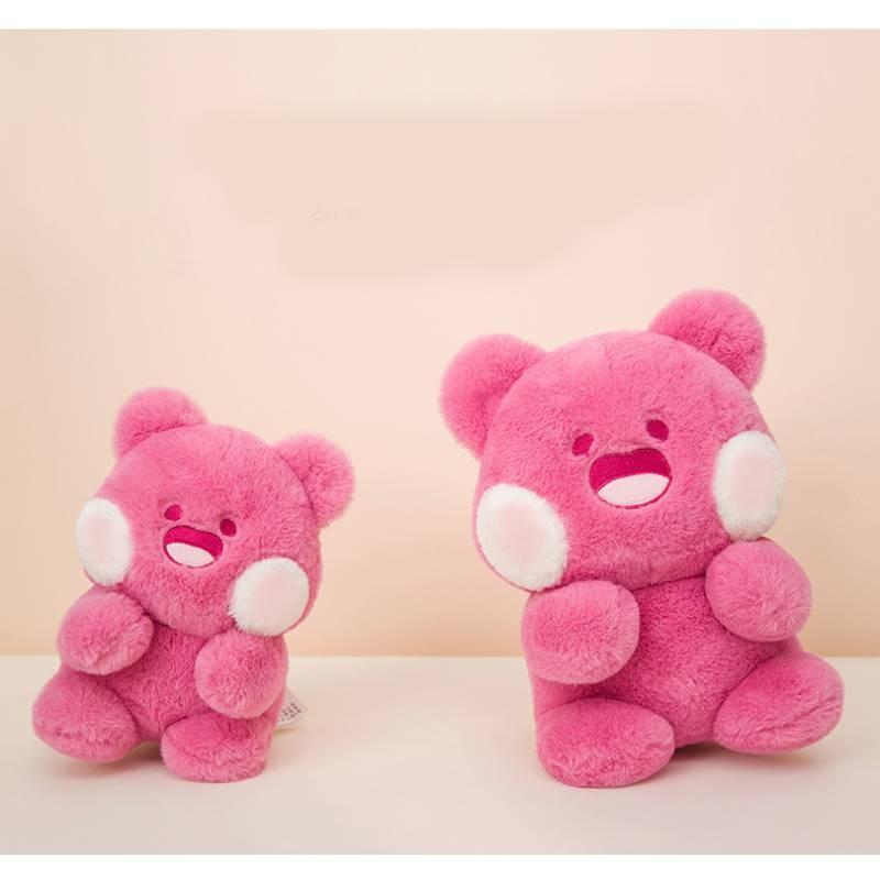 Plush Bear Dudu Toy Cartoon Doll Rose Red Sleeping Companion Girls Birthday Gift