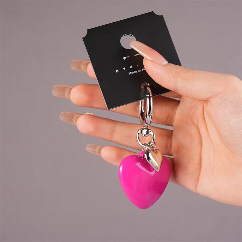 Ins Cute Love Heart Pendant Phone Charm Strap for Iphone Samsung Accessrioes Bag Keyring Woman Chain Hanging Rope Cord Lanyard