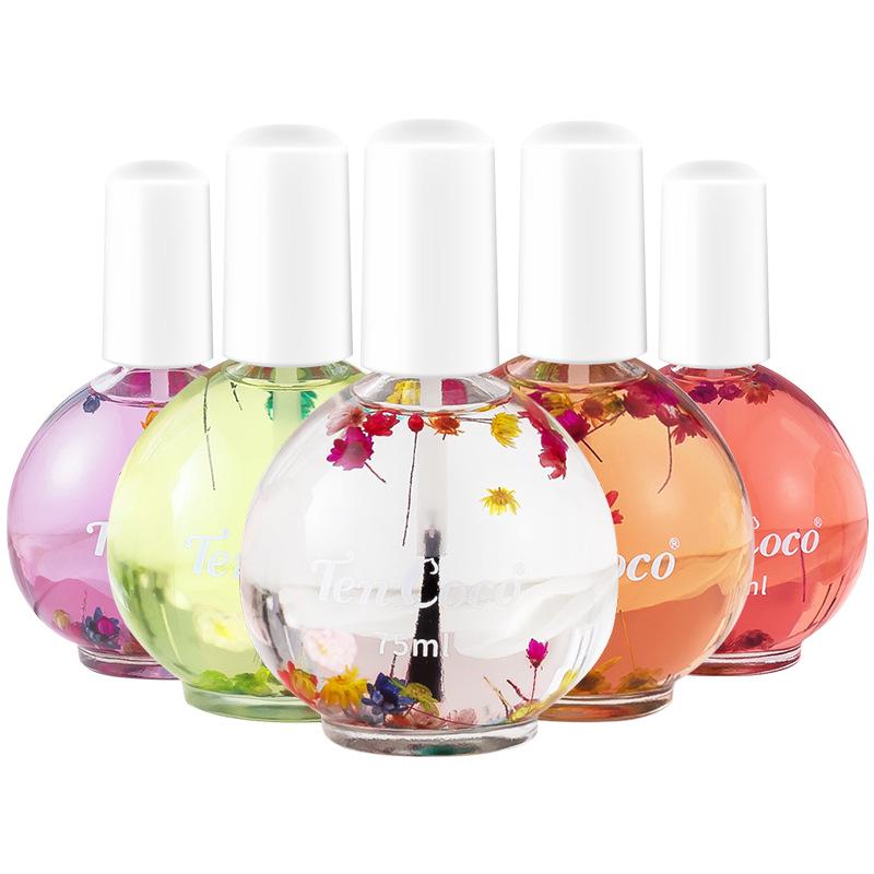 75ml Plant Dried Flower Scented Cuticle Oil - Anti-Hangnail Nail Protector