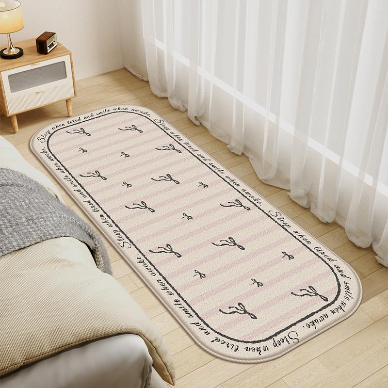 Teenage Cartoon Cute Cream Wind Bedroom Bedside Carpet Corridor Aisle Sofa Window Floor Cushion Home Decoration  Summer