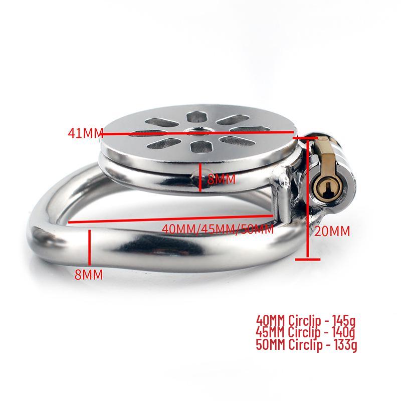 Men's Metal Chastity Cage BDSM Training Anti-Cheating Erotic Micro Punishment Toy