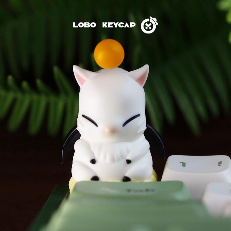 Final Fantasy Moogle  Mechanical Keyboard Can Replace Animation Keycaps Esc Resin Material  Peripheral Gift For Kidss