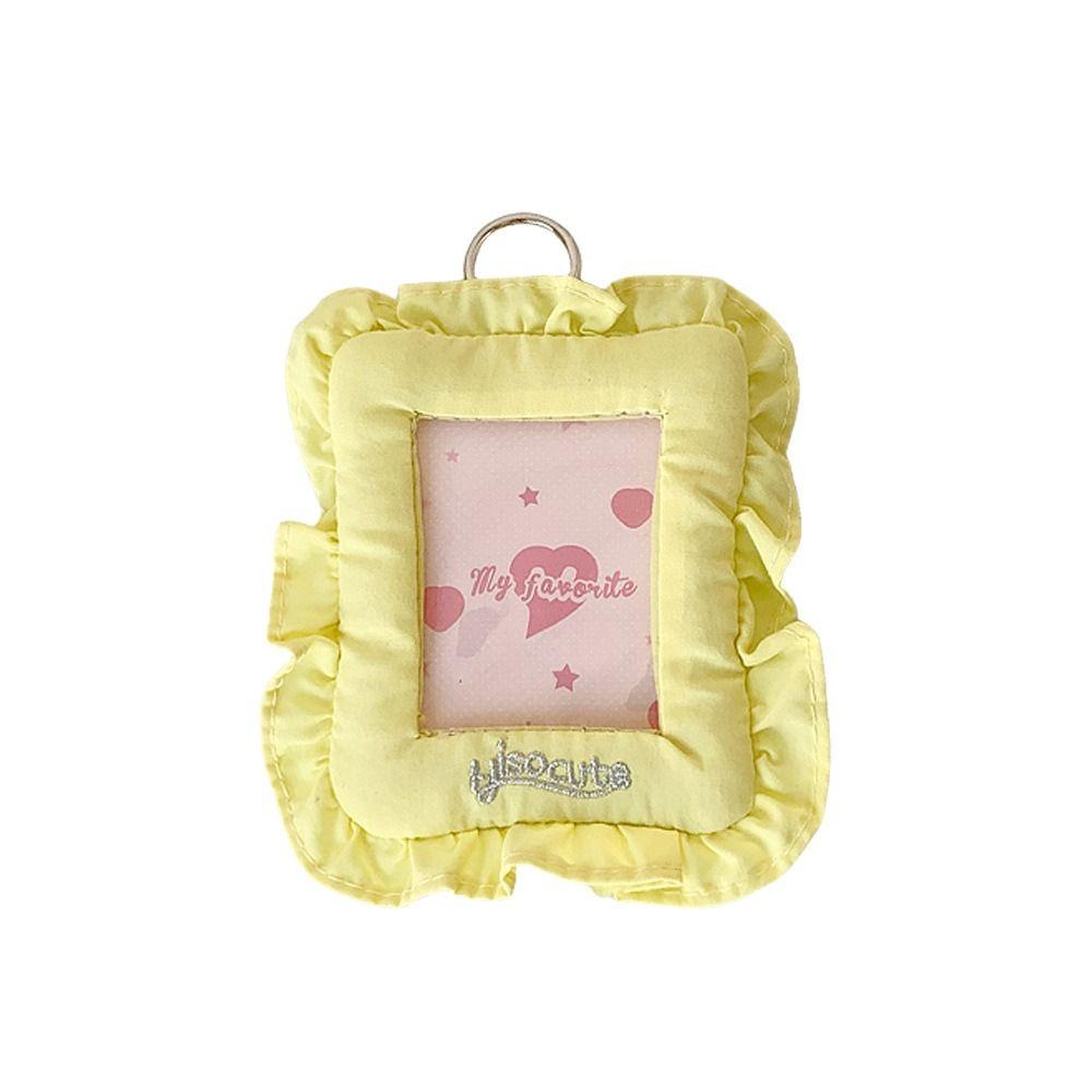 Soft Pillow Korean Photocard Holder with Keychain Photo Storage Pendant  School Stationery
