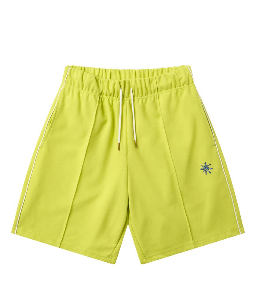 GOLDEN SUNSHINE Golden Track Shorts_Lime Yellow