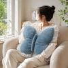 16" Butterfly Shaped Back Cushion Throw Pillows for Bedroom Office Decor