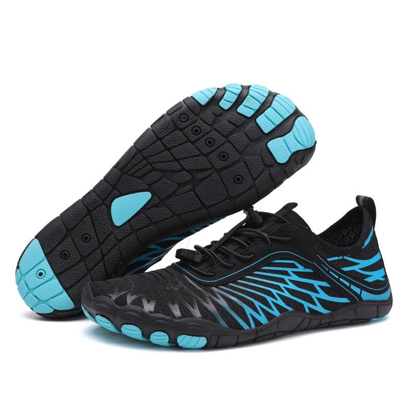Outdoor New Five-finger Large-size Creek Shoes Wading Beach Shoes Diving Shoes Couple Swimming Fitness Cycling Hiking Shoes