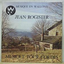 LP Record JEAN ROGISTER - Musique Pour Cordes MWL506 Musique En Wall 1978 Belgium Classical Used