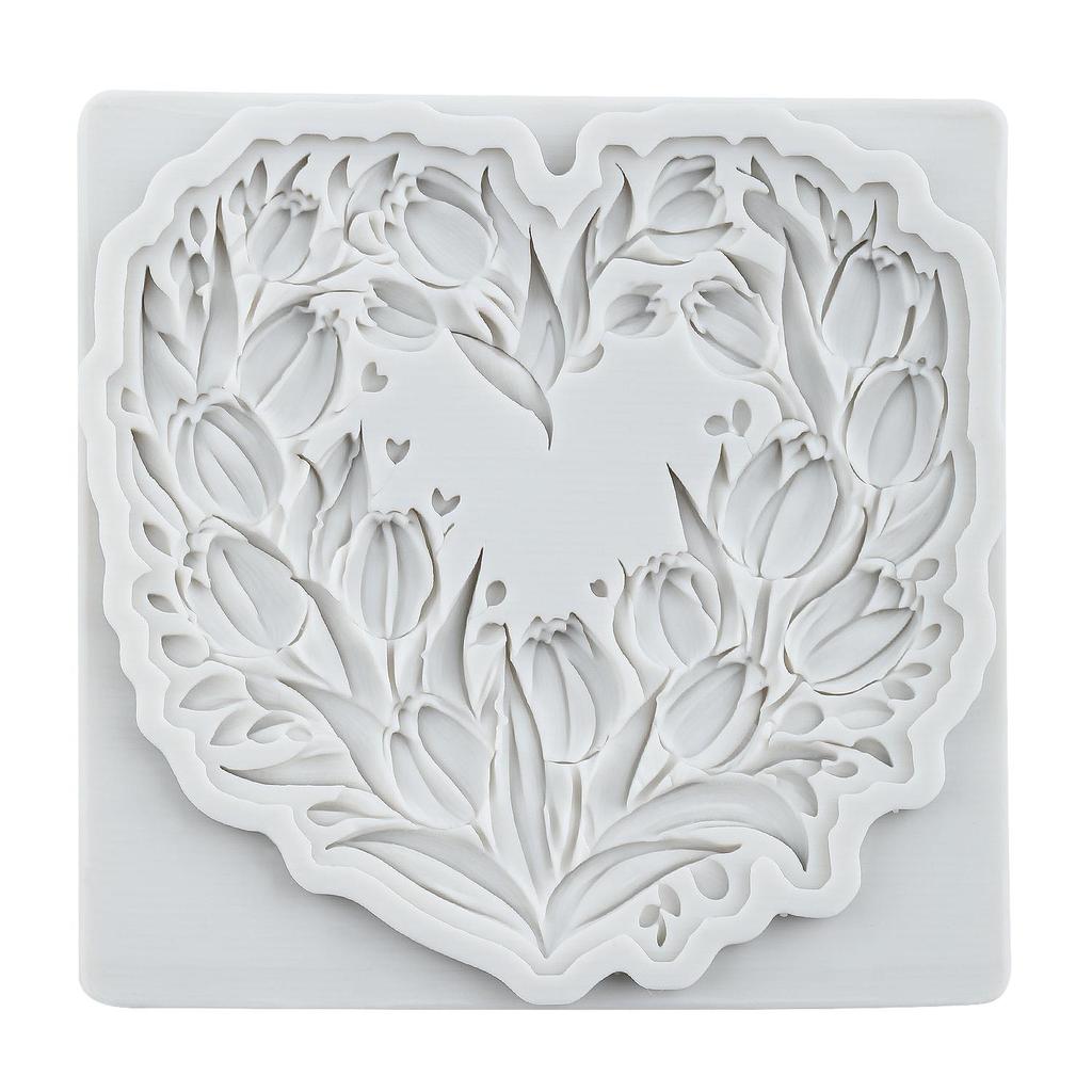 Tulip Flower Silicone Mold Flower Fondant Molds Cake Decorating Tools Cupcake Topper Candy Resin Clay Chocolate Gumpaste Mold