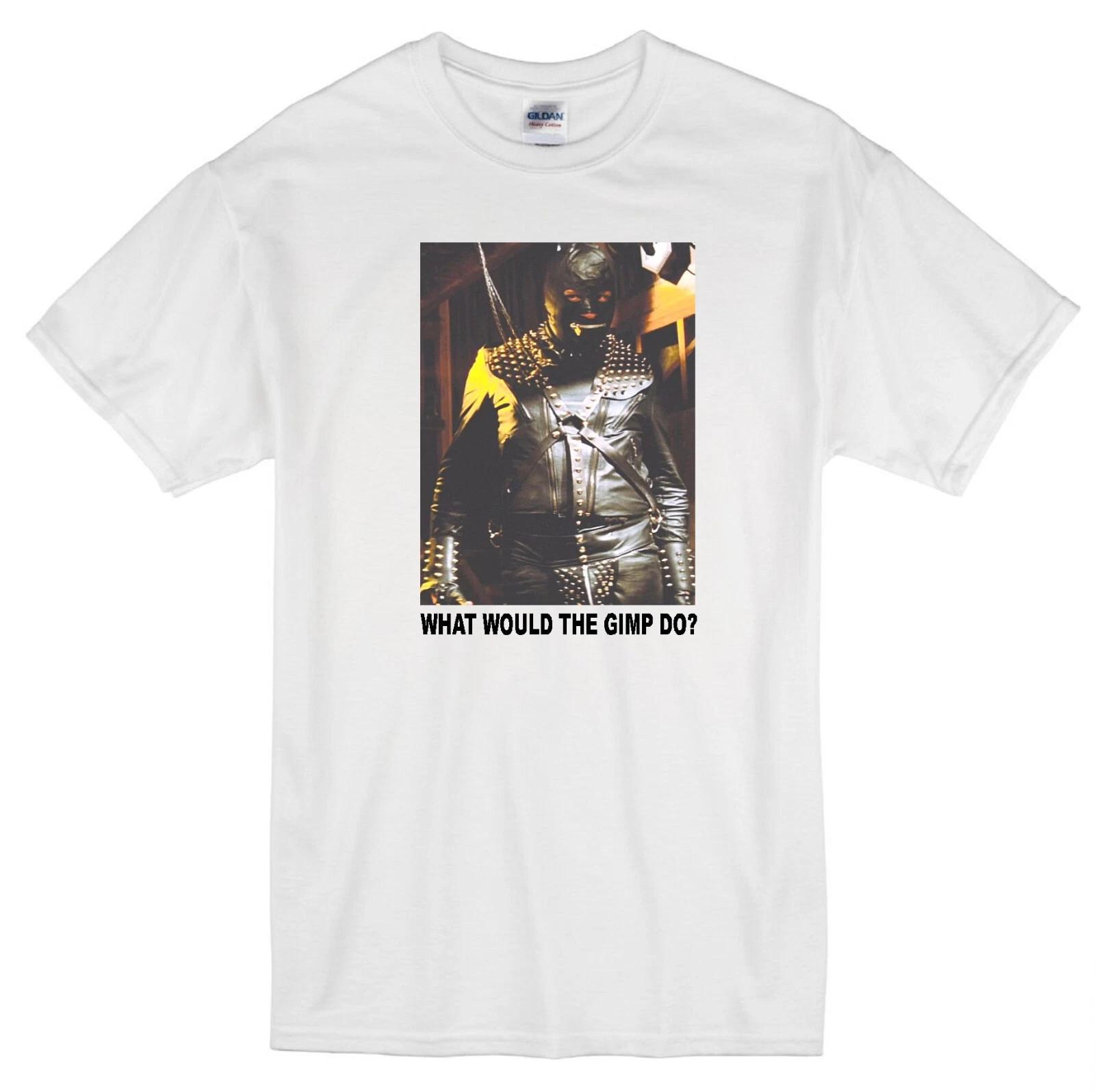 

GIMP WWD PULP FICTION QUENTIN TARANTINO STEVE HIBBERT S&M MOVIE WHITE T-shirt L