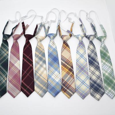 Women Plaid Neck Tie JK Ties Girls Japanese Style for Jk Uniform Cute Necktie Plaid Uniform School Accessories