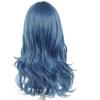 Synthetic Blue Costume Wigs for Women Girls Kids Halloween Wigs Long Hair Curly Wavy Descend Cosplay Anime Movie Musicals Wig