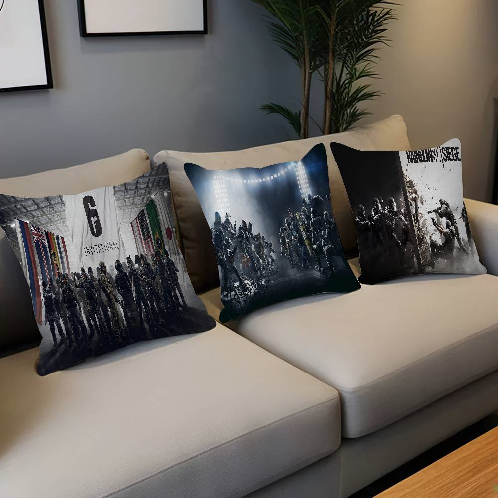 Game R-Rainbow Six Tom C-Clancy Pillowcase Toon Gift Cushion Cover Bedroom Home Sofa Chair Seat Decor Pillow Case