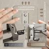 Portasciugamani da Parete Portaoggetti da Bagno Senza Foratura Barra Orizzontale Portasciugamani Cucina Accessori Bagno