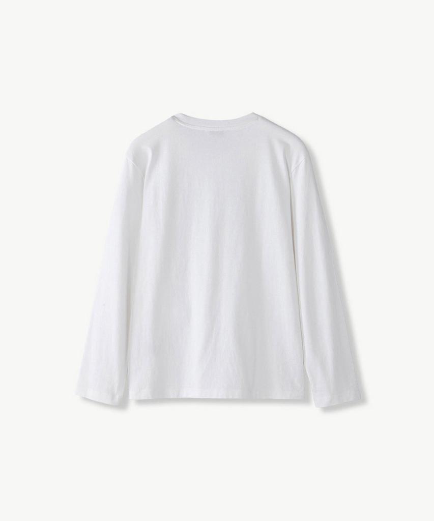 STCO Diems Cotton Basic Round Long Sleeve T-Shirt_White (Regular Fit)_Dtsvz04Csw