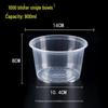 Disposable Microwaveable Plastic Takeaway Bowls
