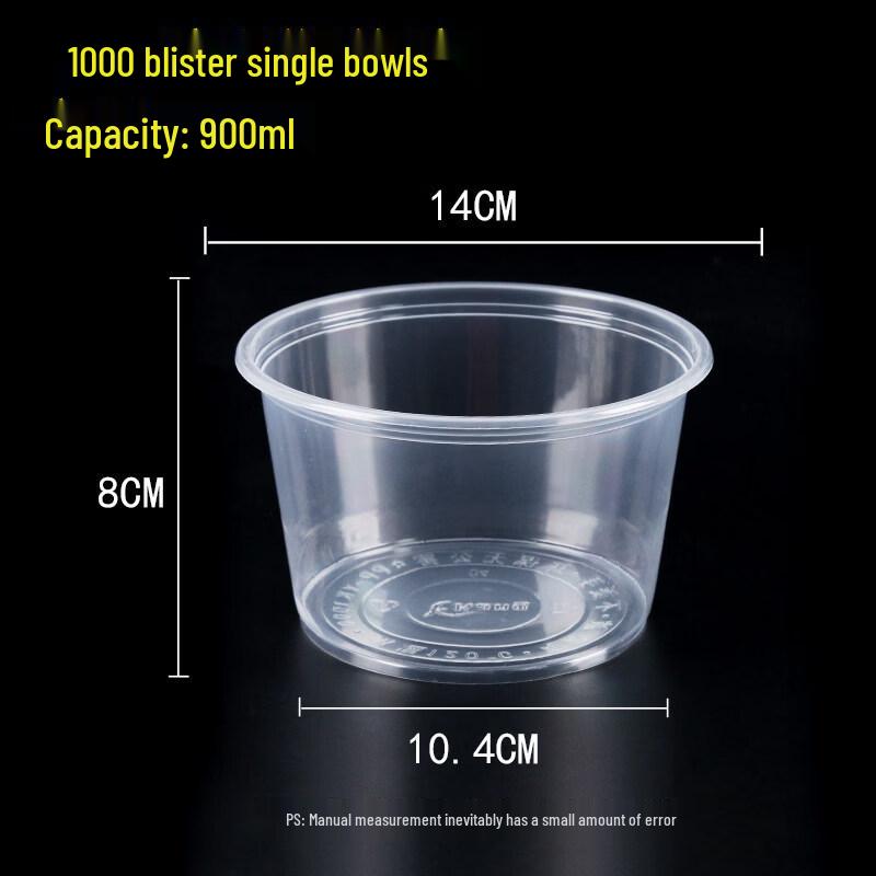 Disposable Microwaveable Plastic Takeaway Bowls