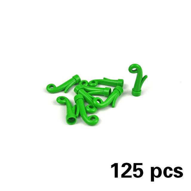Locking creative Blocks MOC Parts Plant Tree Leaf Flower Rockery Building Block Coconut Tree Leaves 30176 3741 32607 For Friend