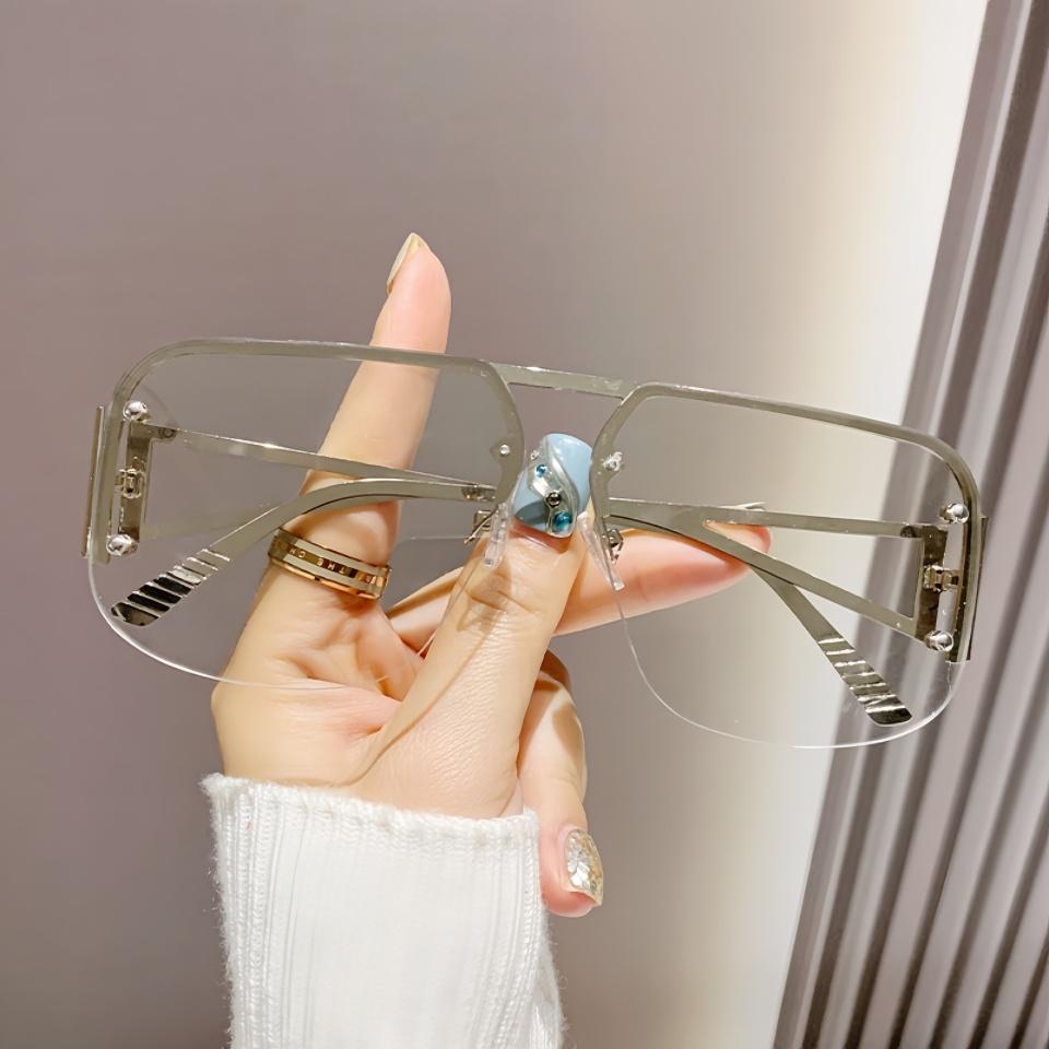 

Exquisite Avant-Garde Durable Pilot Metal Frame Neutral Outdoor Rravel And Driving And Party UV400 Gradient Sunscreen Sunglasses