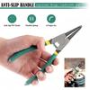 4pcs Professional Snap Ring Pliers Set, 7-Inch Heavy-Duty Internal/External Circlip Pliers with Straight/ Bent Tips, Durable Metal Construction,