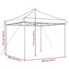 VidaXL Folding Pop-Up Party Tent Bordeaux 292x292x315 Cm, Tent, Awning Tent, Gazebo Awning, Tent 4004917