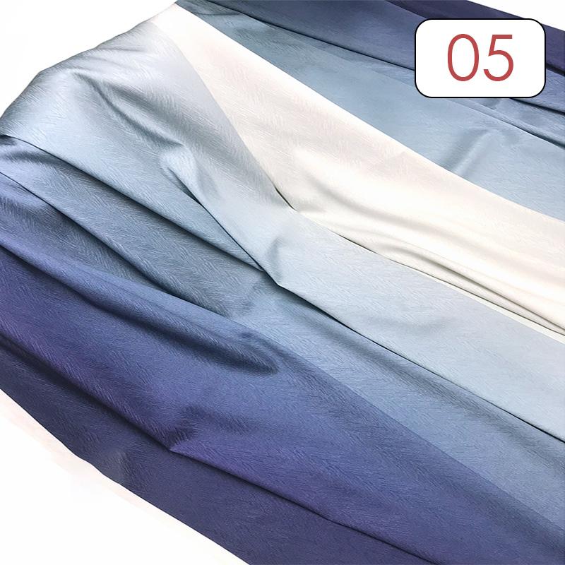 1 Meter Ancient Style Rainbow Gradient Fabric 120D Jacquard Multi-Tones Ombre Tulle Fabric For Sewing Hanfu Dress Stage Costume