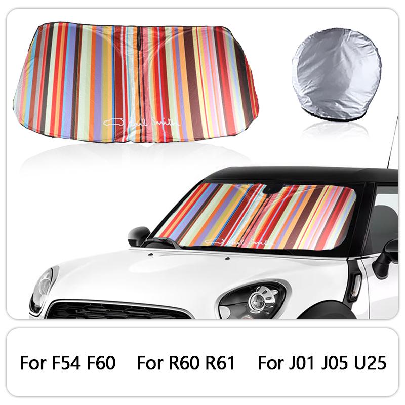 Car Front Window SunShade Cover Blocks UV Reflector For Mini Cooper One R50 R53 R56 R60 F55 F56 R58 R59 Windshield Sunshade