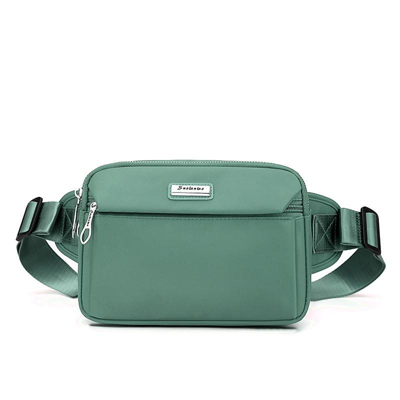 Chest Bag Women's Nylon Solid Color Small Bag Crossbody Bag Waist Bag