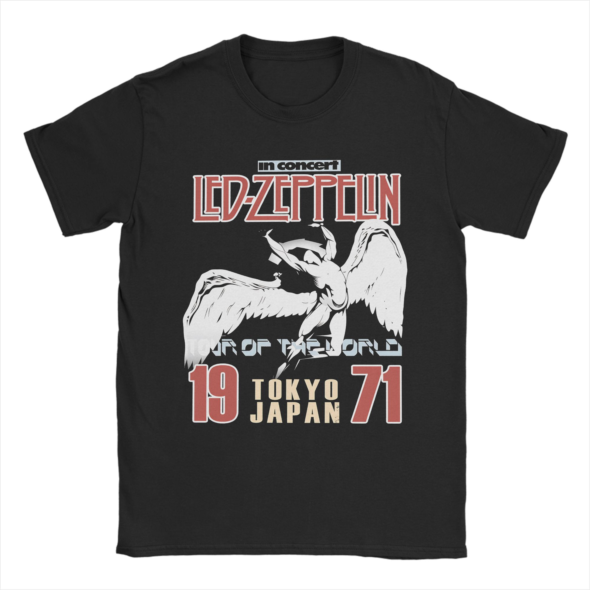 

The Mother Ship Led Zeppelin T Shirts Men 100 Cotton Funny TShirt Crewneck Tee Shirt Short Sleeve Tops Graphic S