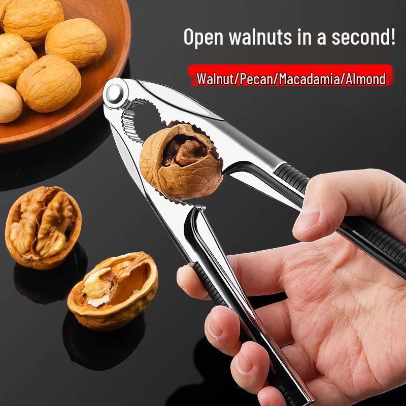 Louskáček na ořechy ze slitiny zinku na vlašské ořechy, piniové oříšky, lískové ořechy a pekanové ořechy