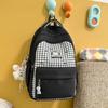 Schoolbag Japanese new high-value fresh, sweet and sweet plaid backpack junior high school students lightweight large-capacity backpack