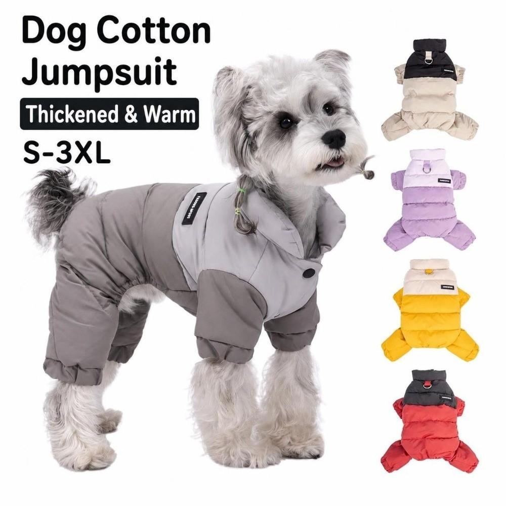 Wasserdichte Hundejacke mit vier Beinen Welpen Daunenjacke Haustier Mantle Für Kleine Mittlere Hunde