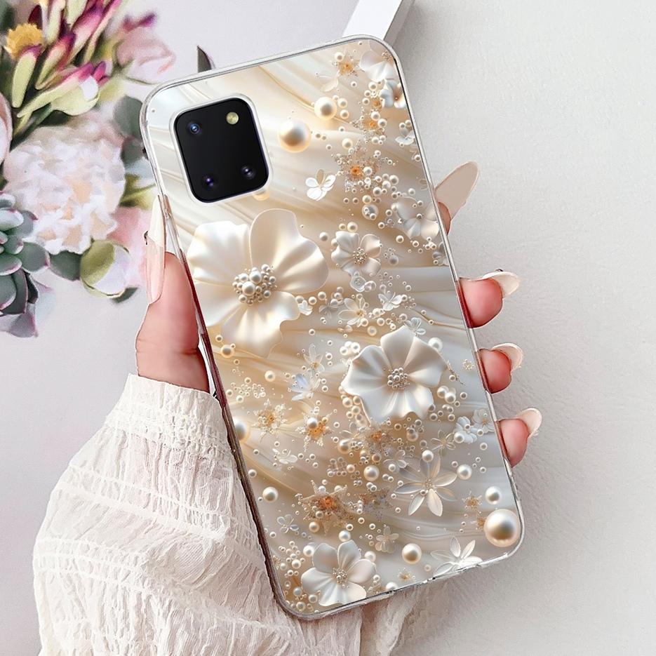For Samsung Galaxy Note 10 Lite Case SM-N770F Luxury Love Heart Painted Cover Soft Slim Phone Case For Samsung Note10 Lite Shell