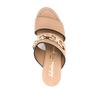 Salvatore Ferragamo Suede Wedge Mules Beige  Khaki Chaim 75mm