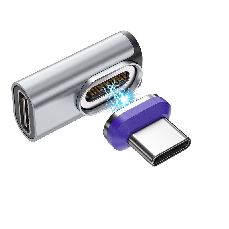 240W Magnetic Type-C Adapter USB-C to USB-C Fast Charging USB4.0 Connector 40Gbps 8K@60Hz Thunderbolt 4/3 for iPhone16 Macbook