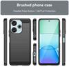 For Xiaomi Redmi 13 4G/13 5G/Poco M6 4G/Note 13R 5G/Poco M6 Plus 5G Case Carbon Fiber Texture TPU Brushed Phone Cover