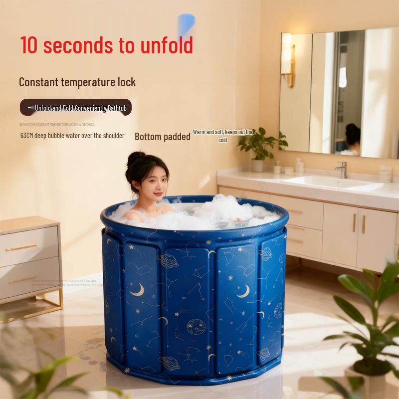 Foldable Insulated Oxford Cloth Adult Bathtub