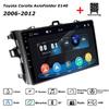 Car Radio Multimedia MP5 Player Head Unit Stereo BT For Toyota Corolla AxioFielder E140 2006-2012