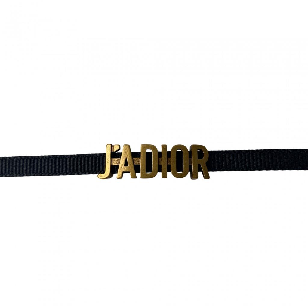 Used Christian Diorchoker black/gold Women