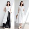 VICTORIA&VERA Women's Simple Sleeveless Hollow-out Dress V9013L08