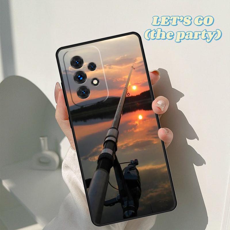 Carp Fish Fishing Rod Phone Case For Samsung Galaxy A42 A31 A40 A51 A71 A32 A80 A91 A52 A72 A73 A20e A21S A50 A70 A11 A12 Cover