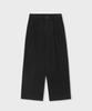 GLW Wide Two-Pleat Cotton Pants Black