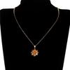 1pc Fashionable and Elegant Lotus-shaped Pendant, Personalized Multi-functional Collarbone Necklace
