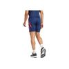 Adidas Manchester United Tiro 24 Training Shorts Striped Print Mid Waist Elastic Casual Shorts Men Shorts Night-Blue IT2027