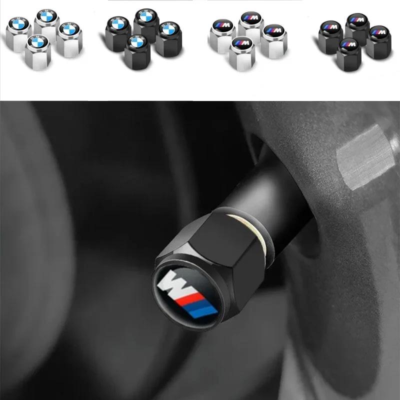 Car Sticker 4Pcs Tire Valve Caps Wheel Stem Dust Cover Air Plug Auto Moto Decoration Fit for BMW E46 E90 E60 F10 F30 E39 E36 E87 pdsh39