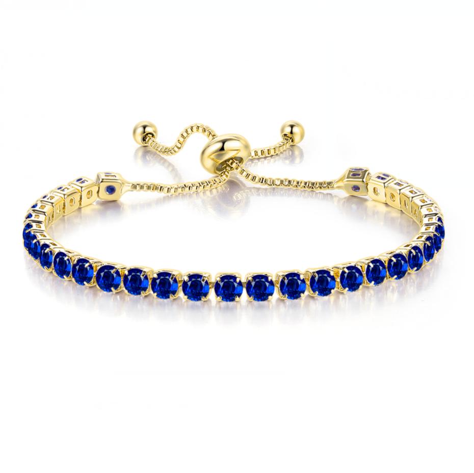 ZHOUYANG Tennis Bracelet For Women Luxury Handy Adjustable 4 Claws Mosaic 4mm Zirconia Rose Gold Color Fashion Jewelry Gift H133