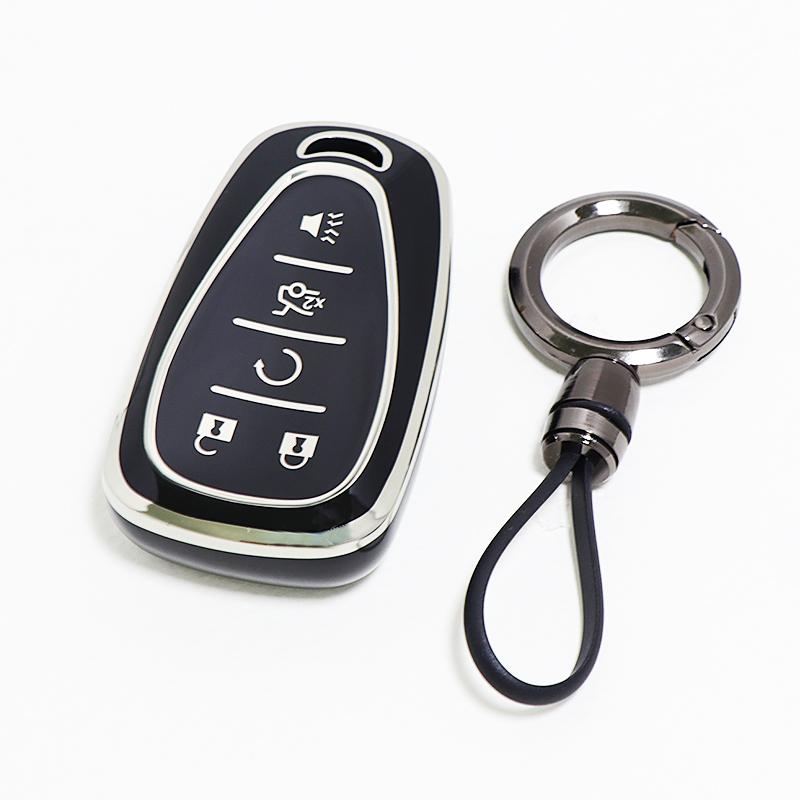 5 Button Shell Fob For Chevrolet Volt Bolt Trax Orlando Cruze Spark Camaro Malibu Blazer Traverse Onix Equino Car Key Case Cover