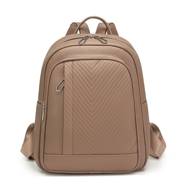 Stilvoller gesteppter Rucksack für Damen Modisches Design mit mehreren Taschen und verstellbaren Trägern